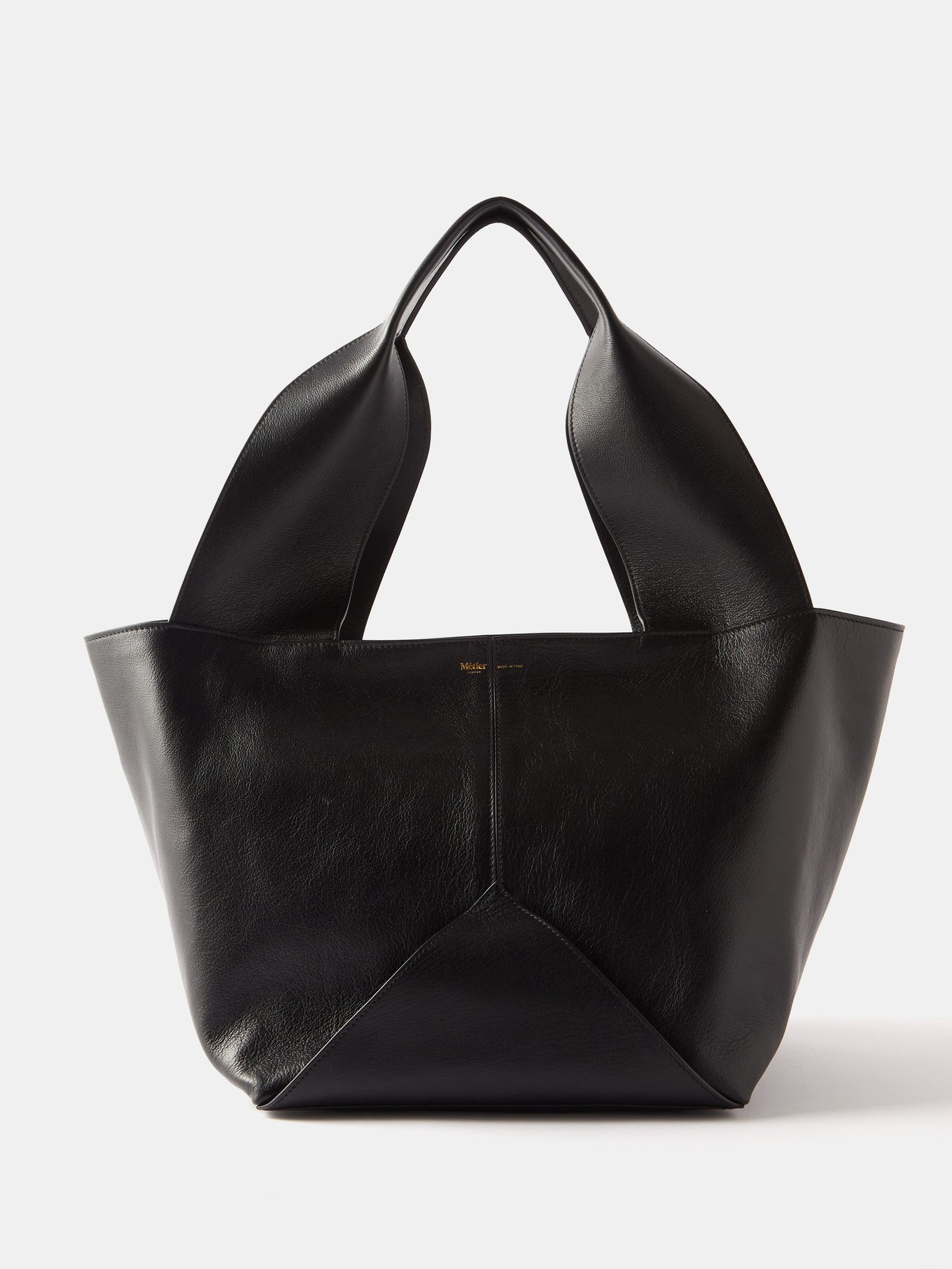 Market leather tote bag | Métier