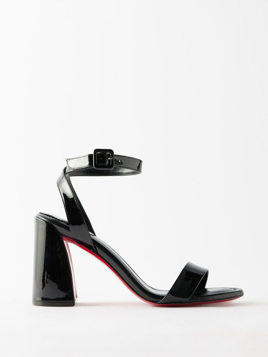Christian Louboutin Miss Sabina 85 patent-leather sandals