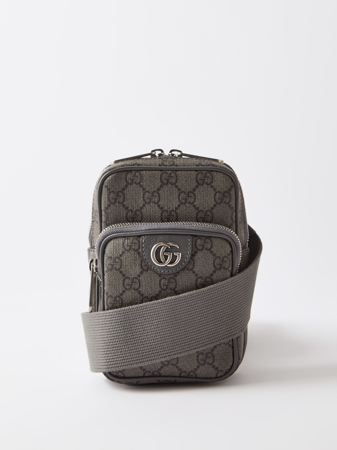 Gucci Black/Grey GG Supreme Messenger Bag Gucci