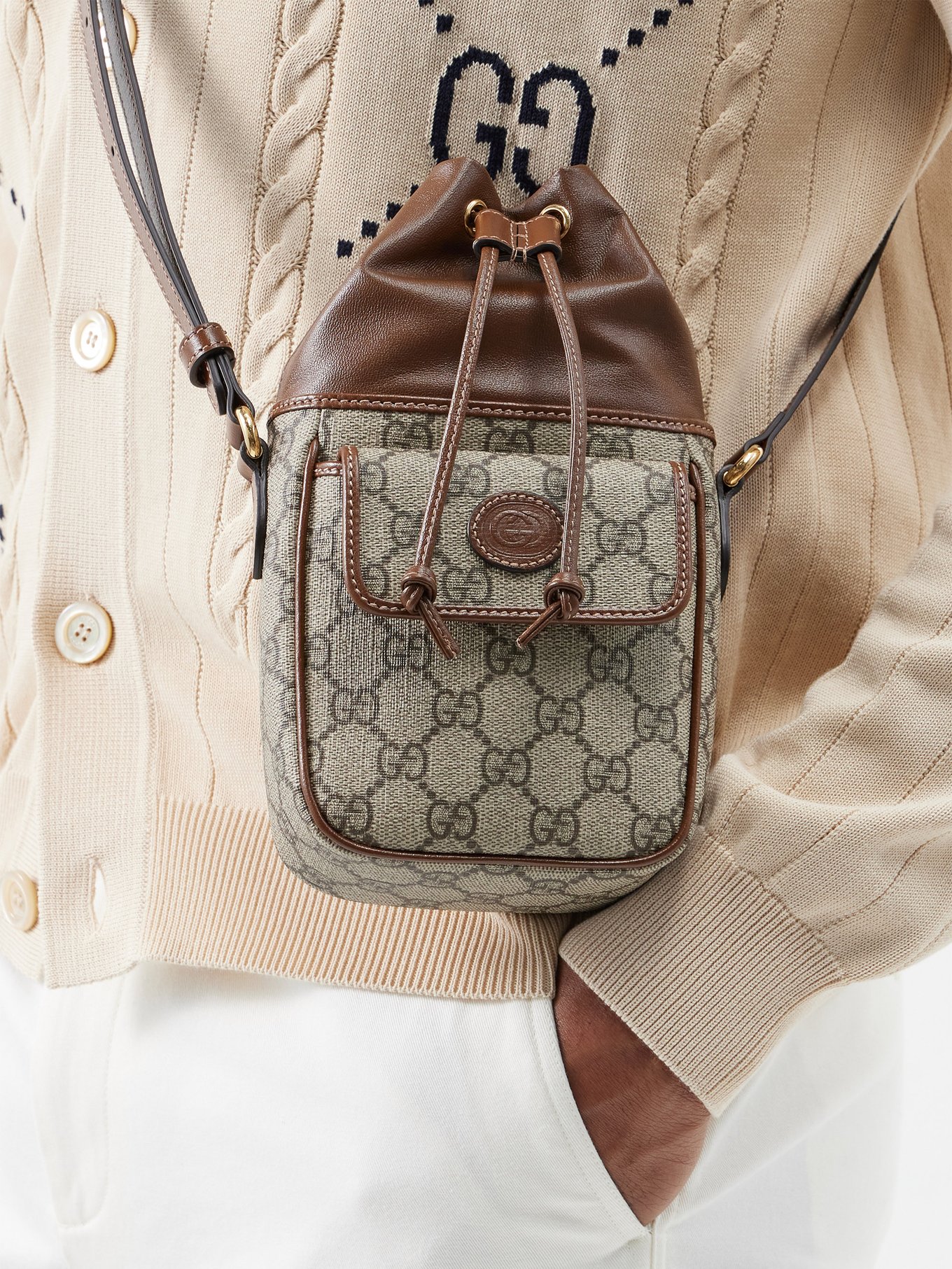 Gucci Ophidia Jumbo GG Small Canvas Crossbody Bag (Shoulder bags,Cross Body  Bags)