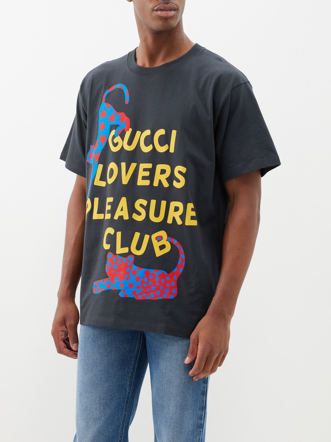 Gucci Lovers Pleasure Club cotton T-shirt | Gucci