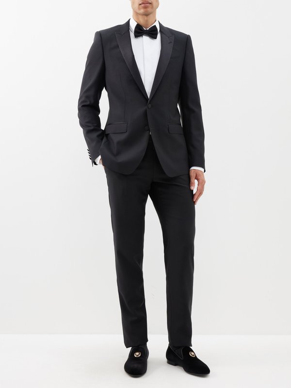 Versace Bib-front cotton-poplin tuxedo shirt