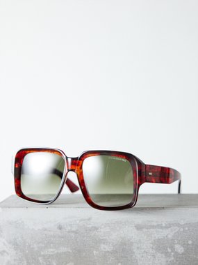 Cutler And Gross 1388 square tortoiseshell-acetate sunglasses