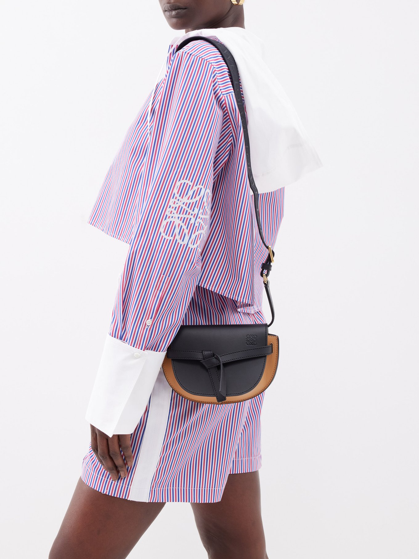Loewe Purple Gate Mini Leather Cross-Body Bag - ShopStyle
