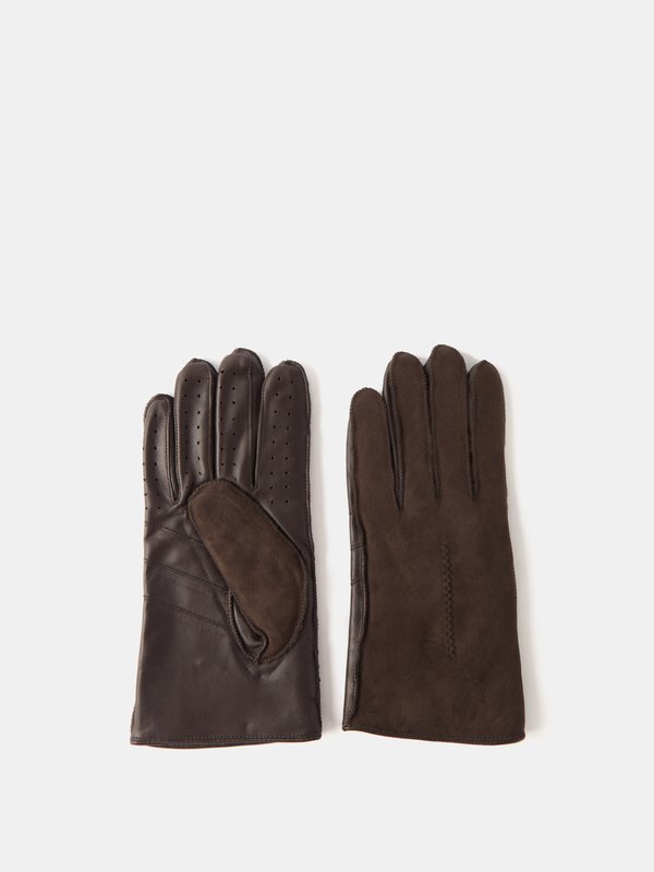 Dents Pembrey leather and suede gloves