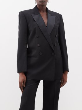 Isabel Marant Peagan double-breasted wool-twill suit jacket