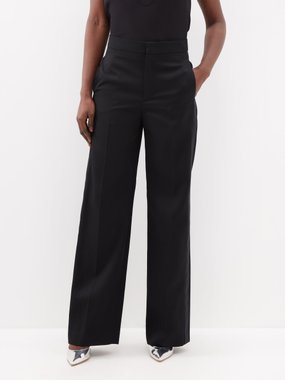 Isabel Marant Scarly high-rise wool-twill straight-leg trousers