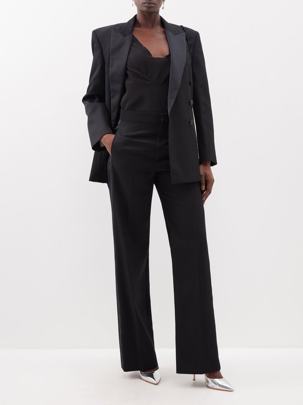 Isabel Marant Scarly high-rise wool-twill straight-leg trousers