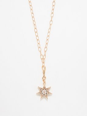 Selim Mouzannar Istanbul diamond & 18kt rose-gold necklace