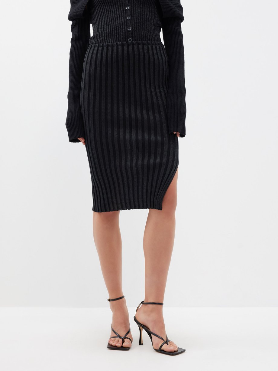 A. Roege Hove (A Roege Hove) Ara ribbed wool-blend pencil skirt