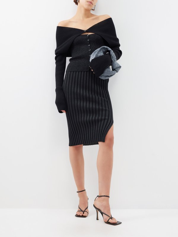 A. Roege Hove (A Roege Hove) Ara ribbed wool-blend pencil skirt