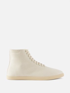 The Row Sam canvas high-top trainers