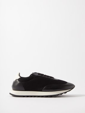 The Row Owen leather and canvas trainers