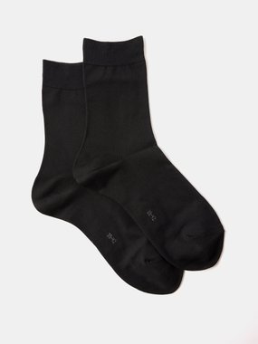 Falke Pack of three cotton-blend ankle socks