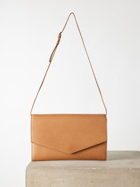 The Row Large Envelope nappa leather pouch