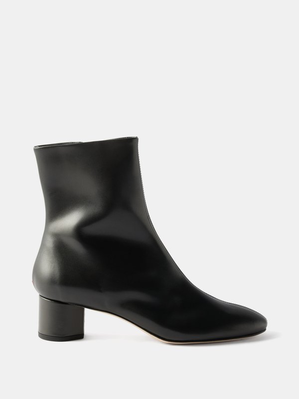 Aeyde Allegra 55 leather ankle boots