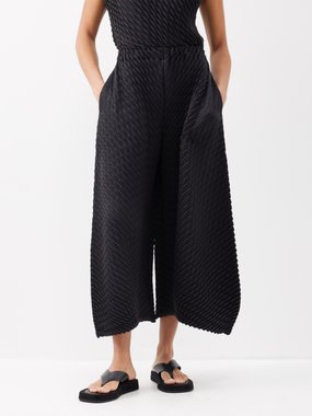 Issey Miyake Gleam Pleats technical-pleated wide-leg trousers