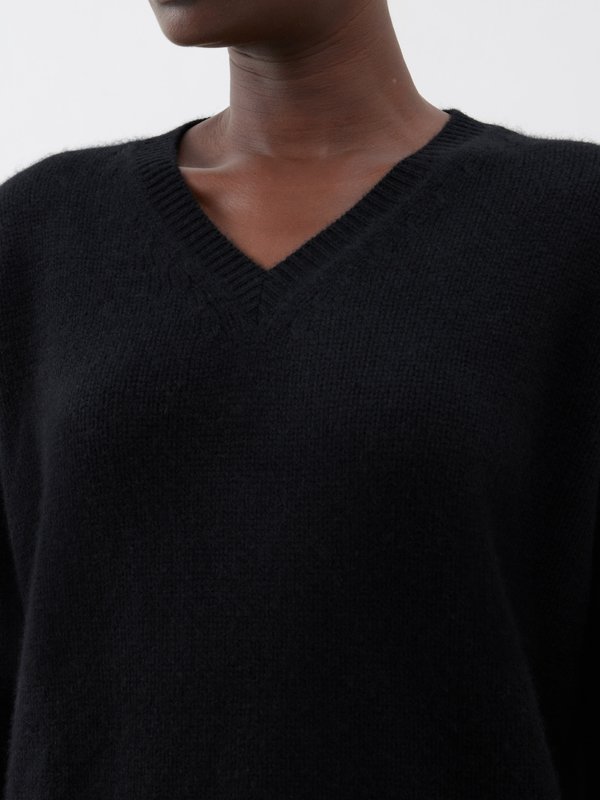 Raey Dip-hem knitted cashmere sweater
