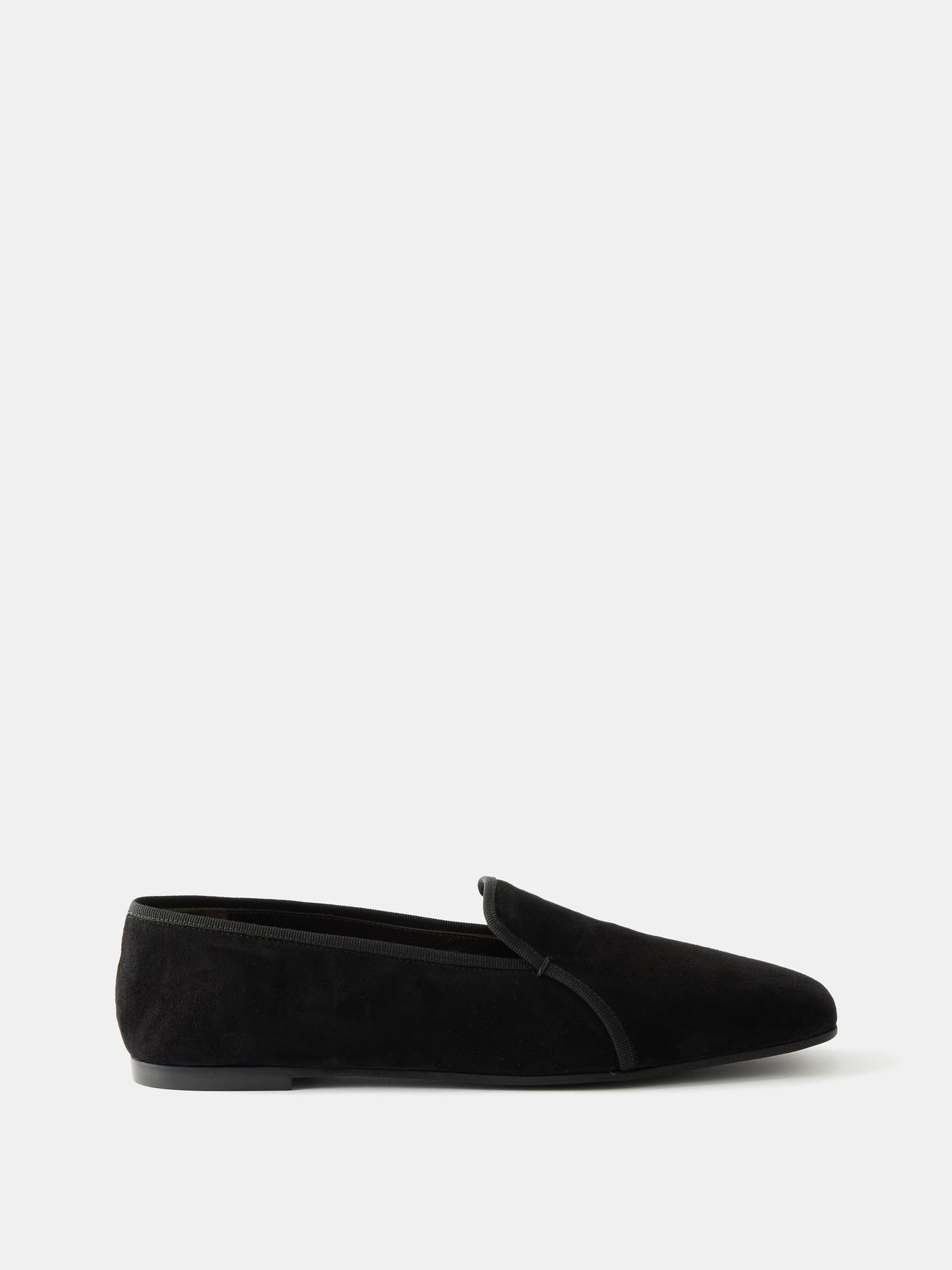 Spencer suede square-toe loafers video