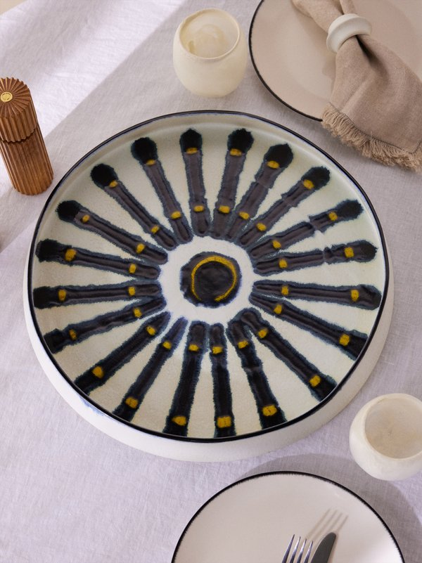 L’Objet Bohême hand-painted porcelain platter