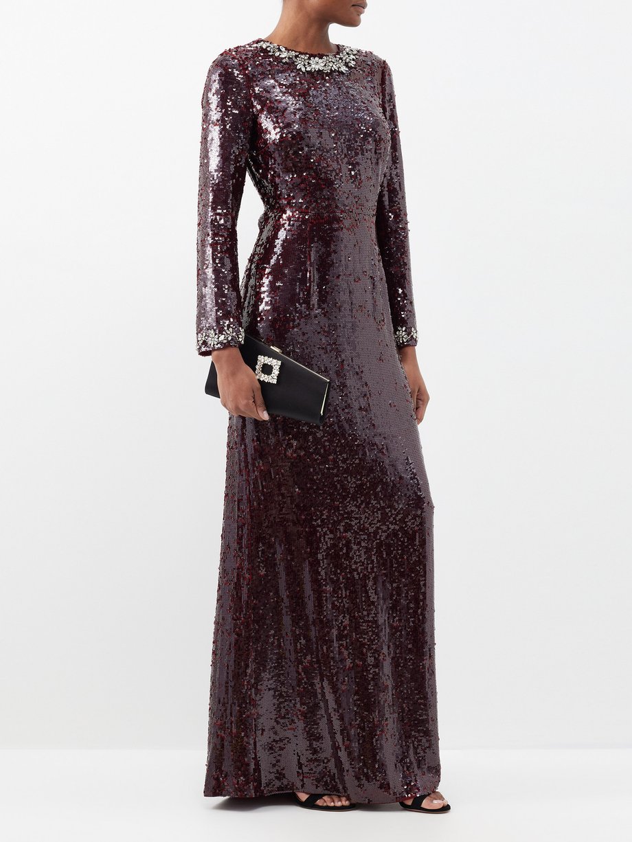 Erdem Yoanna crystal-embellished sequinned gown
