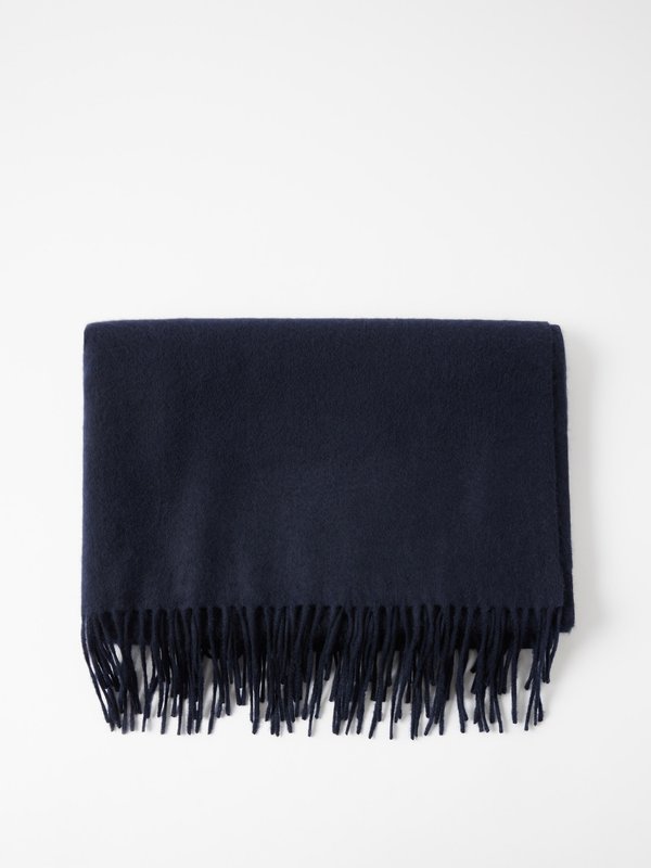 Arch4 Fringed cashmere scarf