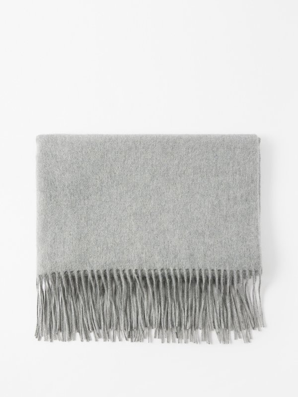 Arch4 Fringed cashmere scarf