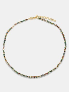 éliou Mikel agate & 14kt gold-fill necklace