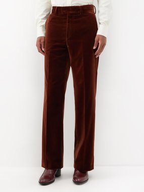 Ben Cobb x Tiger of Sweden Sedara cotton-velvet wide-leg trousers
