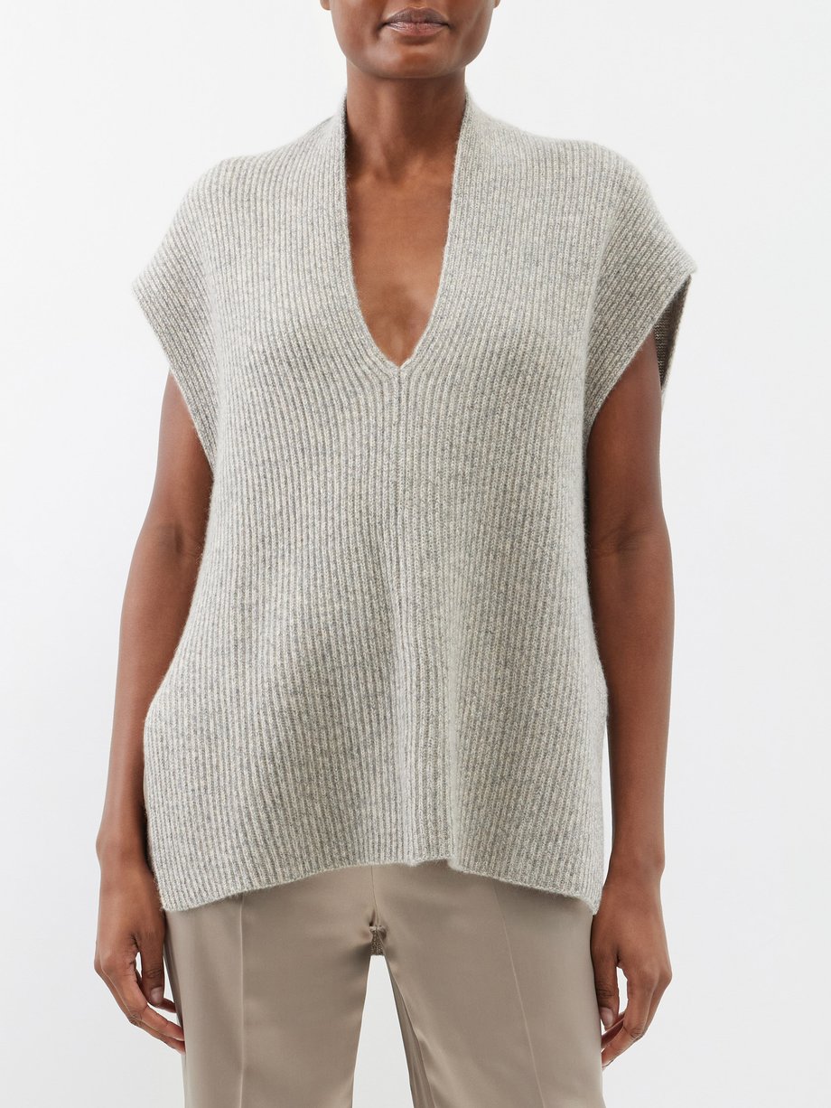 Joseph V-neck cashmere sleeveless sweater