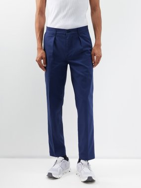 Ralph Lauren Polo Polo Ralph Lauren Pleated cotton-blend chino golf trousers