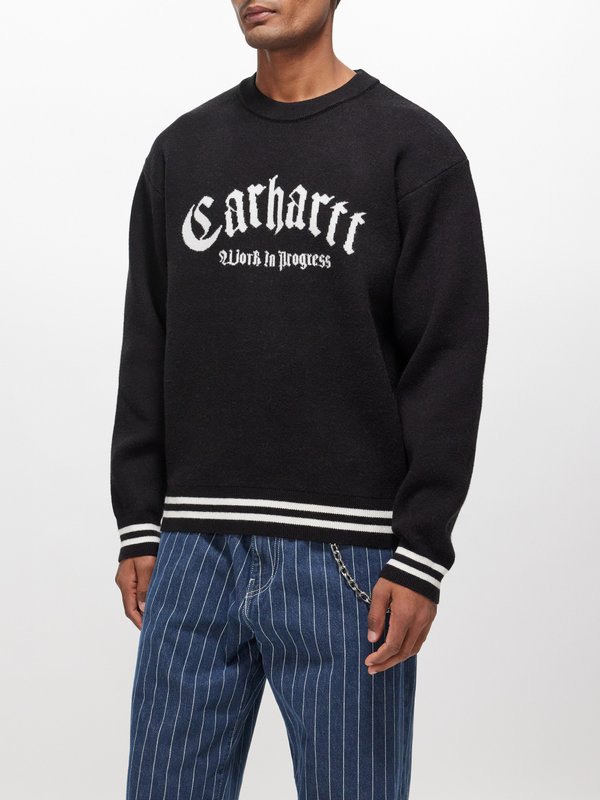 Carhartt WIP Onyx logo-jacquard knitted sweater