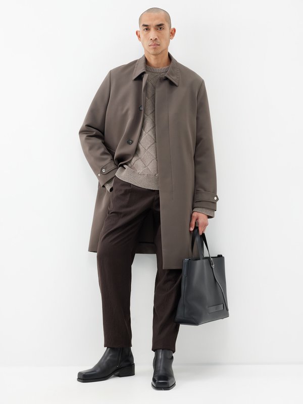 Giorgio Armani Pleated wool-flannel trousers