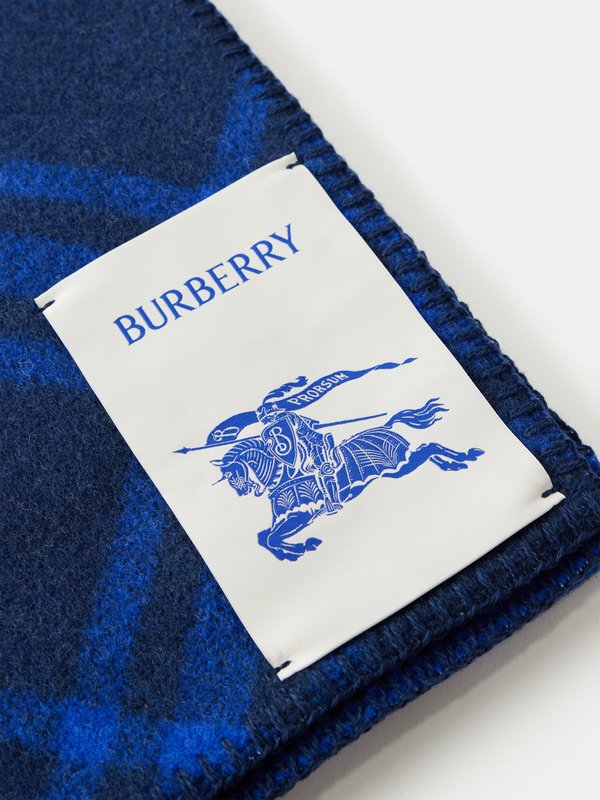 Burberry Check wool scarf