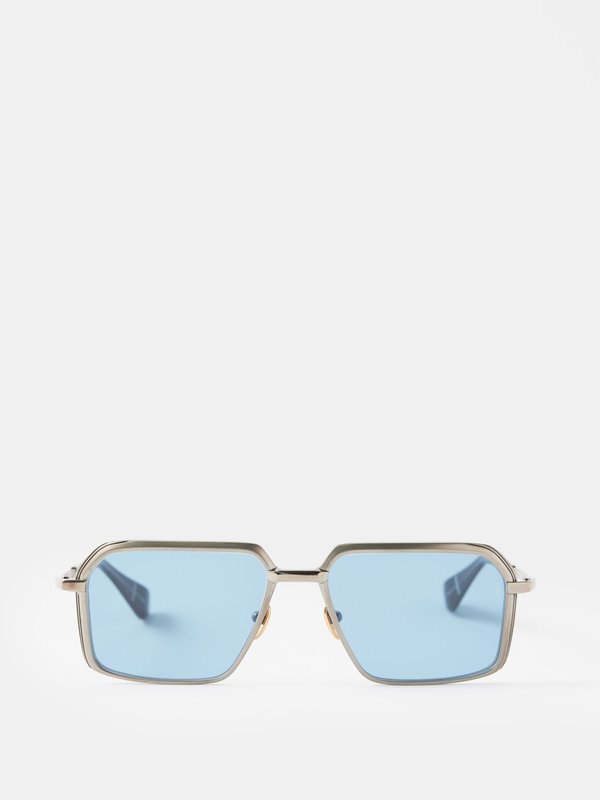 Jacques Marie Mage Vasco angular-frame metal sunglasses
