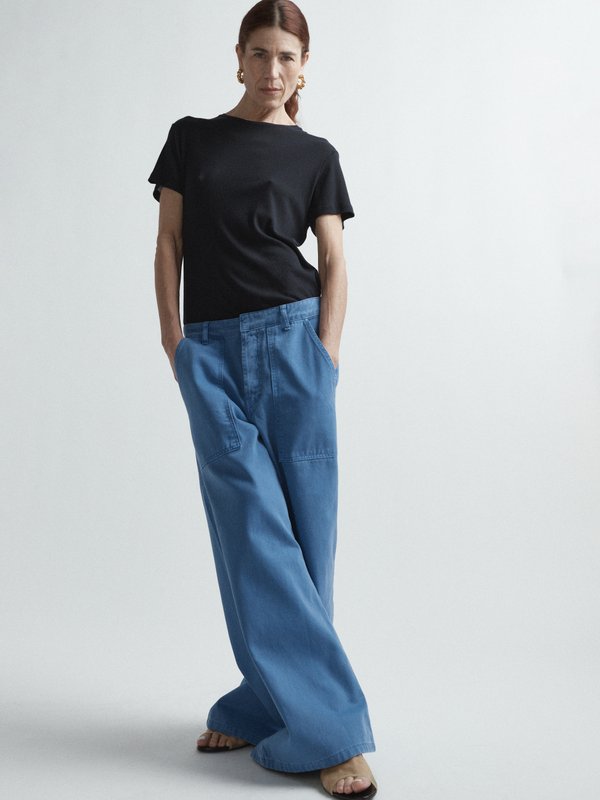 Raey Wide-leg organic-cotton cargo jeans