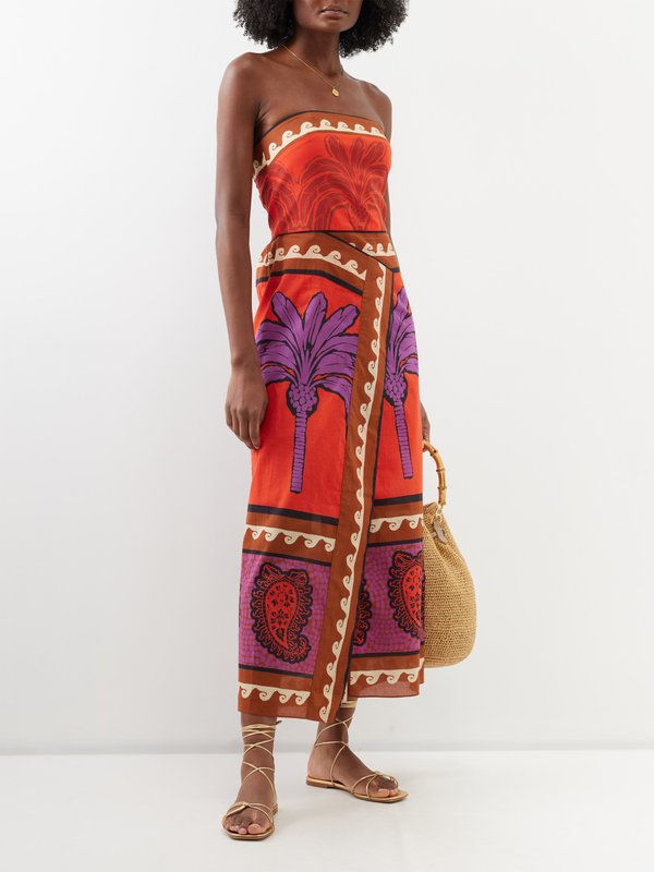Johanna Ortiz East Africa cotton strapless dress