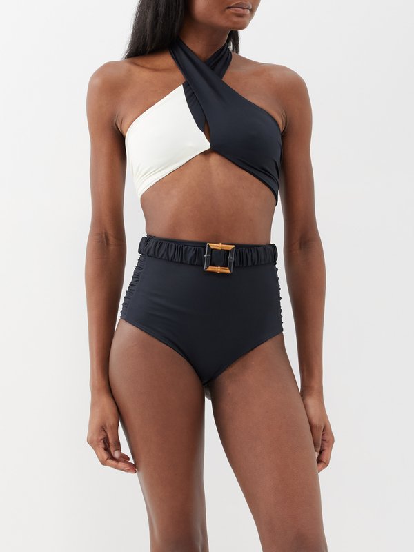 Johanna Ortiz Chilled Vibe two-tone bikini top