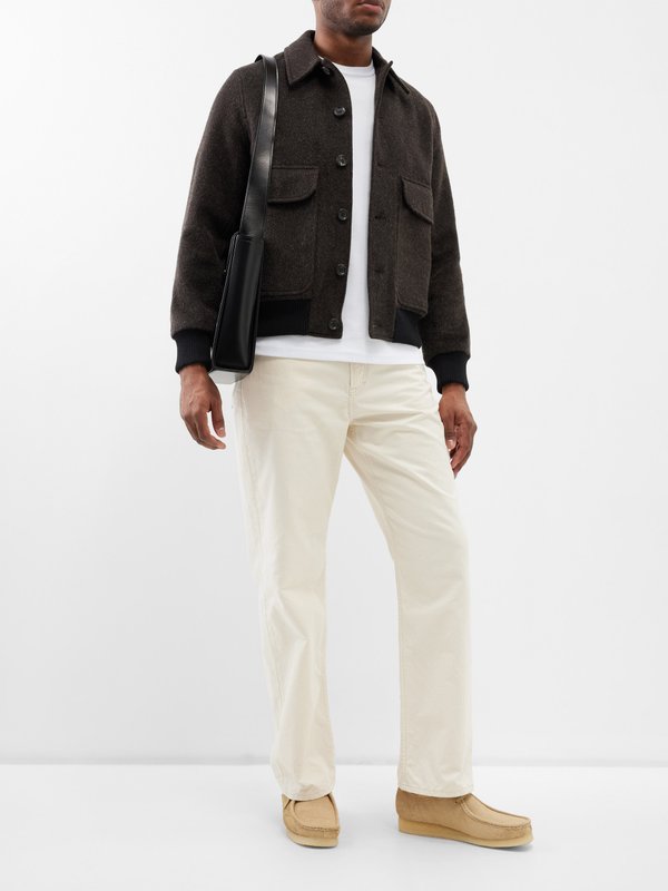 Oliver Spencer Linfield wool-blend bomber jacket