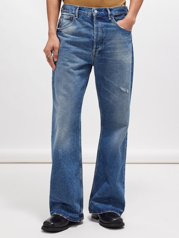 Acne Studios 2021 distressed relaxed-leg jeans
