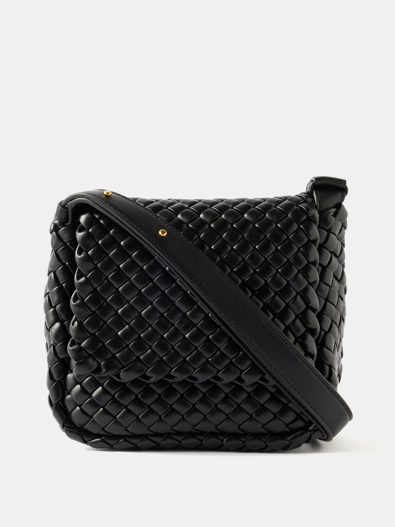 Bottega Veneta Women's Cobble Intrecciato Leather Shoulder Bag
