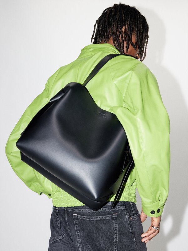 Acne Studios Musubi midi leather shoulder bag