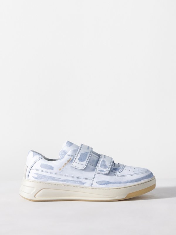 Acne Studios Distressed leather trainers