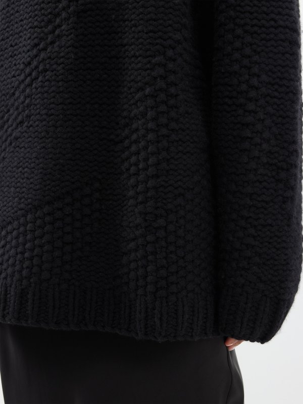 Raey Geometric hand-knit cashmere-blend jumper