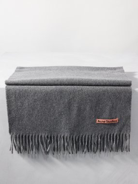 Acne Studios Canada fringed cashmere scarf