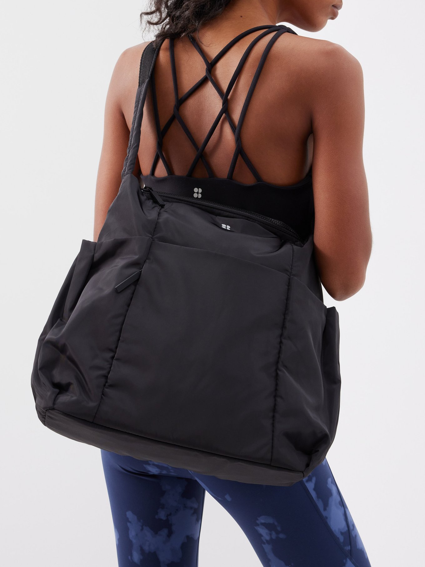 Sweaty Betty Icon Convertible Backpack, Black, Women's One Size