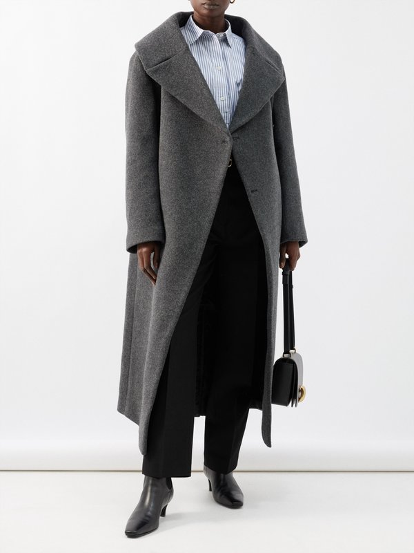 Toteme Side-button wool-blend coat
