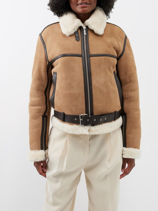 Toteme Shearling aviator jacket