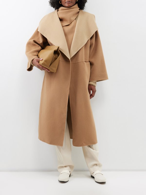 Toteme Signature pressed wool and cashmere-blend coat