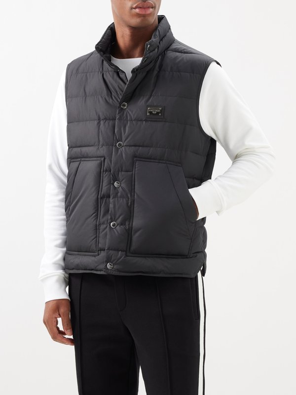 Dolce & Gabbana Logo-plaque quilted gilet